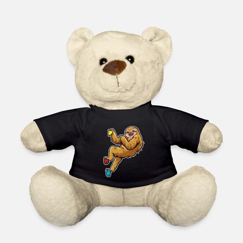 Klettern Faultier Kletterer Bouldern Felsklettern - Teddy - Schwarz