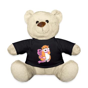 Hamster Bow - Teddy Bear - black - Front