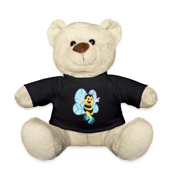 Biene Rollschuhfahren Rollschuhe - Teddy - Schwarz - Vorne