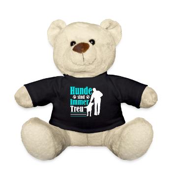 Hunde sind immer Treu Hundebesitzer - Teddy - Schwarz - Vorne
