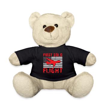 Aircraft Airplane Pilot Captain - First Solo Fligh - Teddy - Schwarz - Vorne