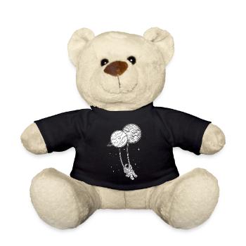 Astronaut Schaukel Planeten Weltraum Kinder Astron - Teddy - Schwarz - Vorne