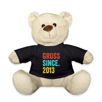 Lustiger Geburtstag brutto seit 2013 - Teddy - Schwarz - Vorne