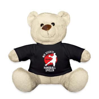 Mir reichts ich geh Handball spielen Jungen Kinder - Teddy - Schwarz - Vorne