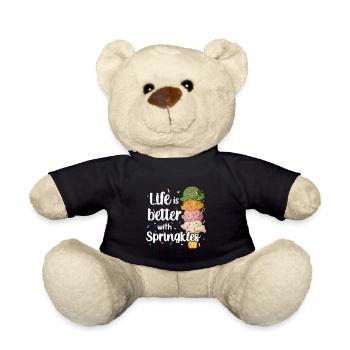 Eiscreme Liebhaber Life Is Better With Sprinkles - Teddy - Schwarz - Vorne
