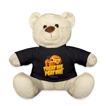 Whisky Halloween Treat Me, Peat Me - Teddy Bear - black - Front