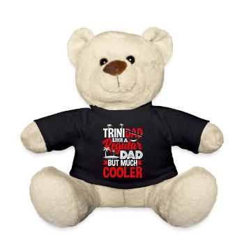 Trinidad et Tobago Drapeau Trinidadian Père Drôle - Nounours - noir - Devant
