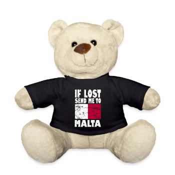 Drapeau de Malte - Nounours - noir - Devant