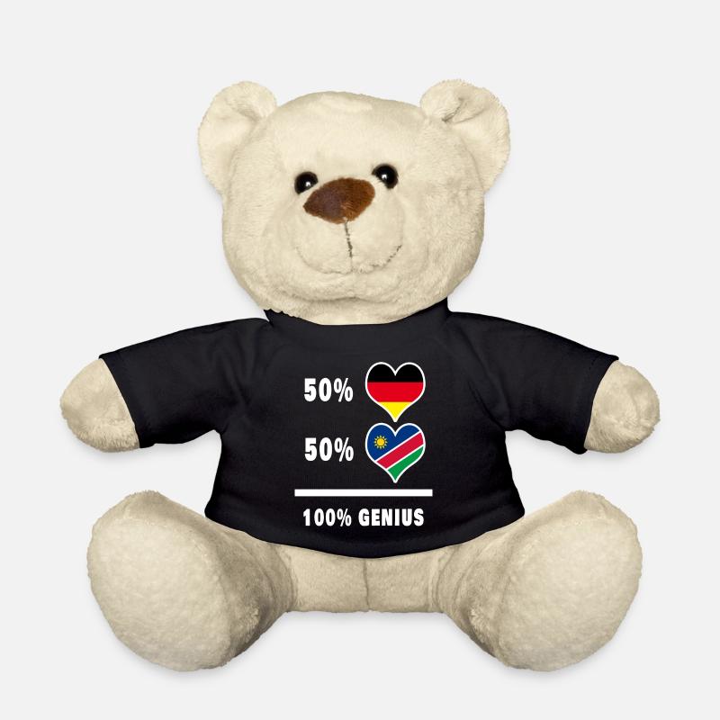 Deutschland und Namibia 100% Genial / Geschenk - Teddy - Schwarz