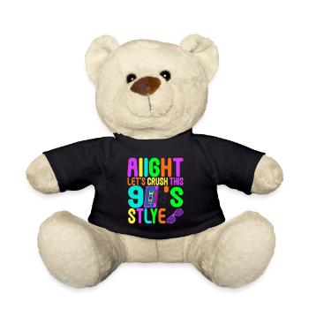 90s Party 90s - Teddy Bear - black - Front