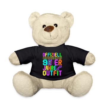 90s Party 90s - Teddy Bear - black - Front