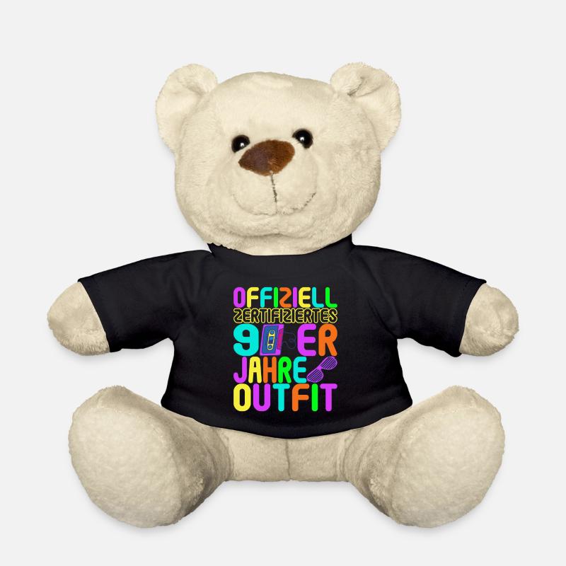 90er Party 90er Jahre - Teddy - Schwarz