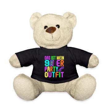 90s Party 90s - Teddy Bear - black - Front
