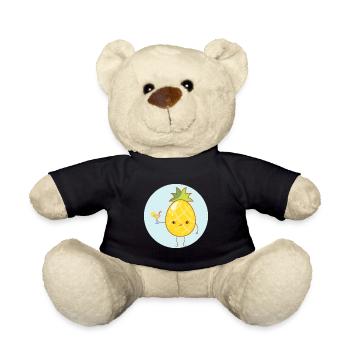 Ananas mignonne bio - Nounours - noir - Devant