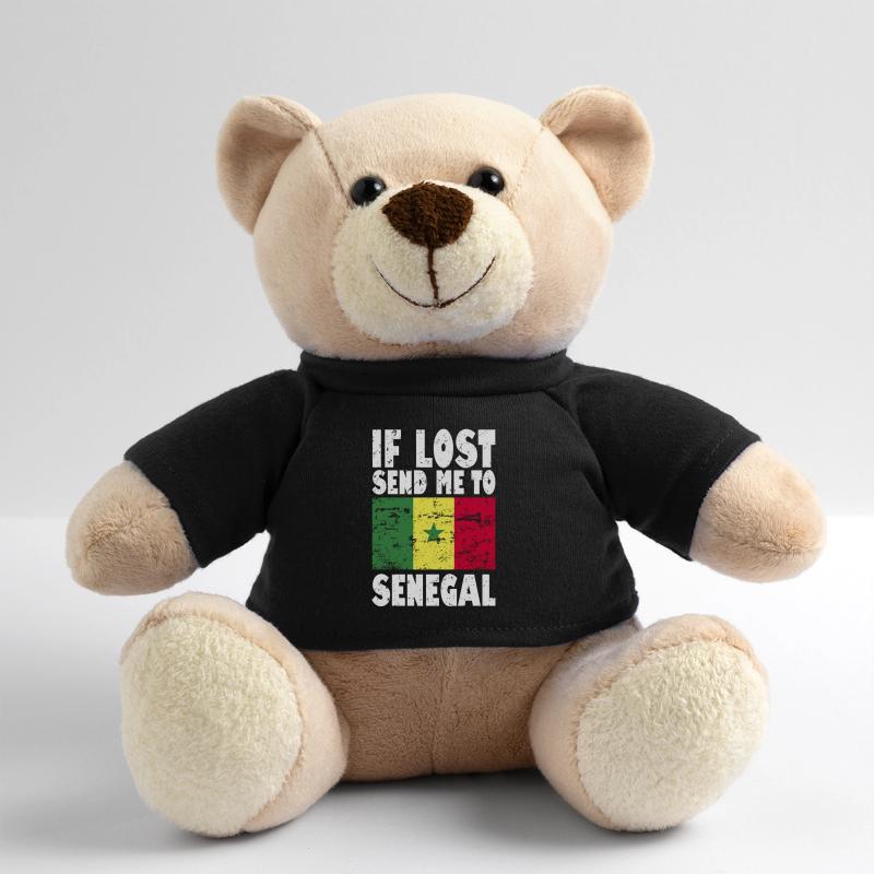Senegal Flagge Spruch Teddy