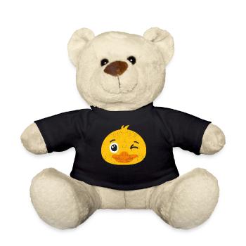 Halloween Ente Gesicht Kostüm Tiere Niedlich - Teddy - Schwarz - Vorne