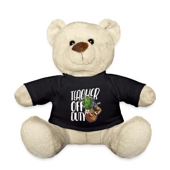 Enseignant en dehors des heures de service Dictons de classe Enseignant - Nounours - noir - Devant