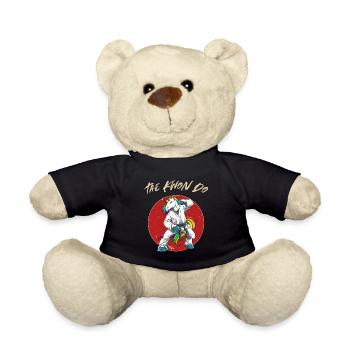 Lustiges Taekwondo Einhorn - Lustiges Koreanisches - Teddy - Schwarz - Vorne