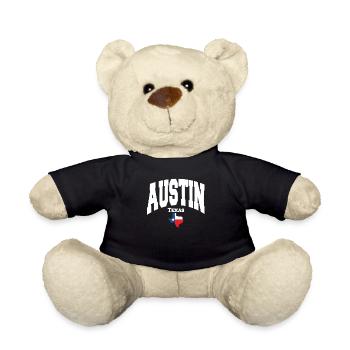 Stadt Austin im Bundesstaat Texas cooles Design - Teddy - Schwarz - Vorne