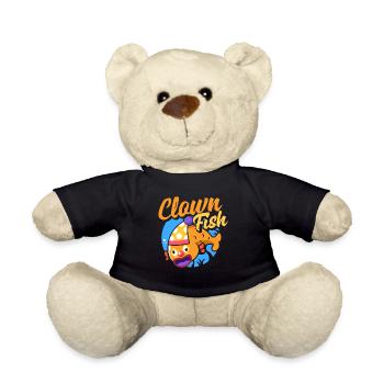 Circus Performer Clown Fish Funny - Teddy - Schwarz - Vorne
