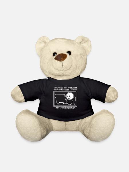 Informatik Vintage Nerd Informatiker - Teddy - Schwarz