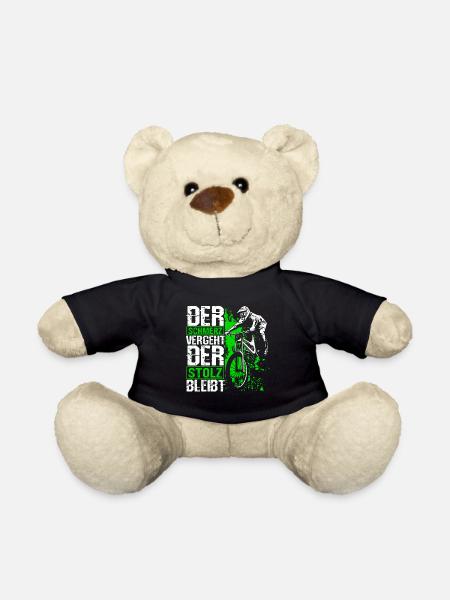 Mountainbike MTB Schmerz vergeht Stolz bleibt! MTB - Teddy - Schwarz