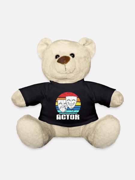 ACTOR Retro Vintage Cool Theatre Actor T-Shirt - Teddy - Schwarz