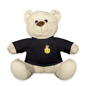 Bag Cockatiel Witch Pumpkin Funny - Teddy Bear - black - Front