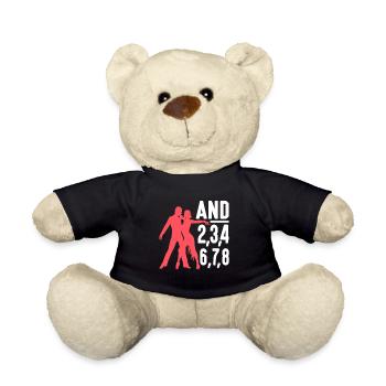 Salsa Dancer Lain Dancing And 2,3,4 6,7,8 Salsa - Teddy Bear - black - Front