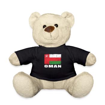 Oman Flag Grunge Oman Flag - Nounours - noir - Devant