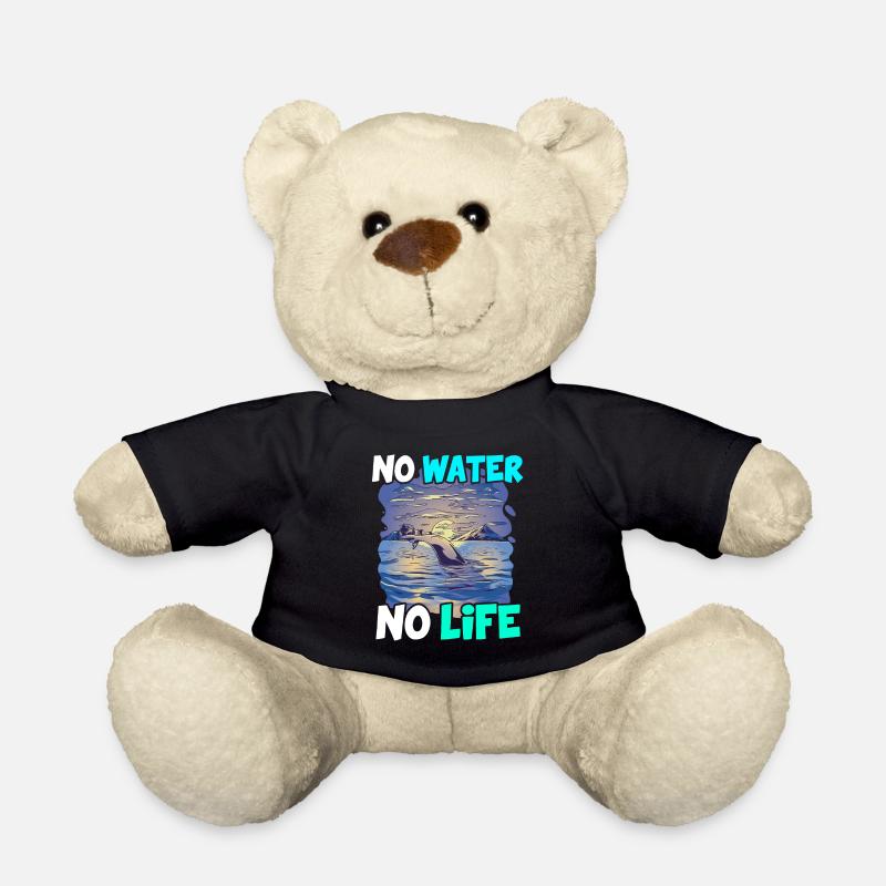 No Water No Life Umweltschutz Planet Ozean Meer - Teddy - Schwarz
