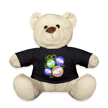 Tardigrade Retro Ours d’eau Tardigrades - Nounours - noir - Devant