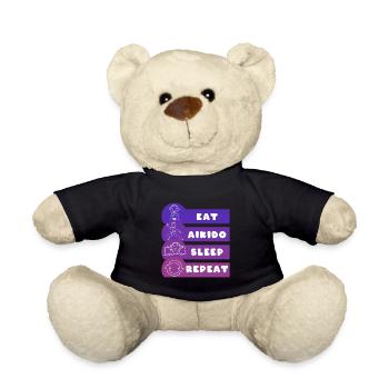 Manger Aikido Sommeil Répéter - Nounours - noir - Devant