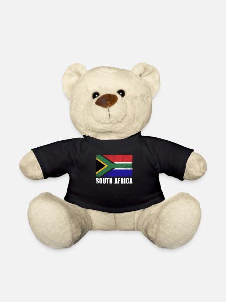 Südafrika Flagge Grunge Südafrika Fahne - Teddy - Schwarz