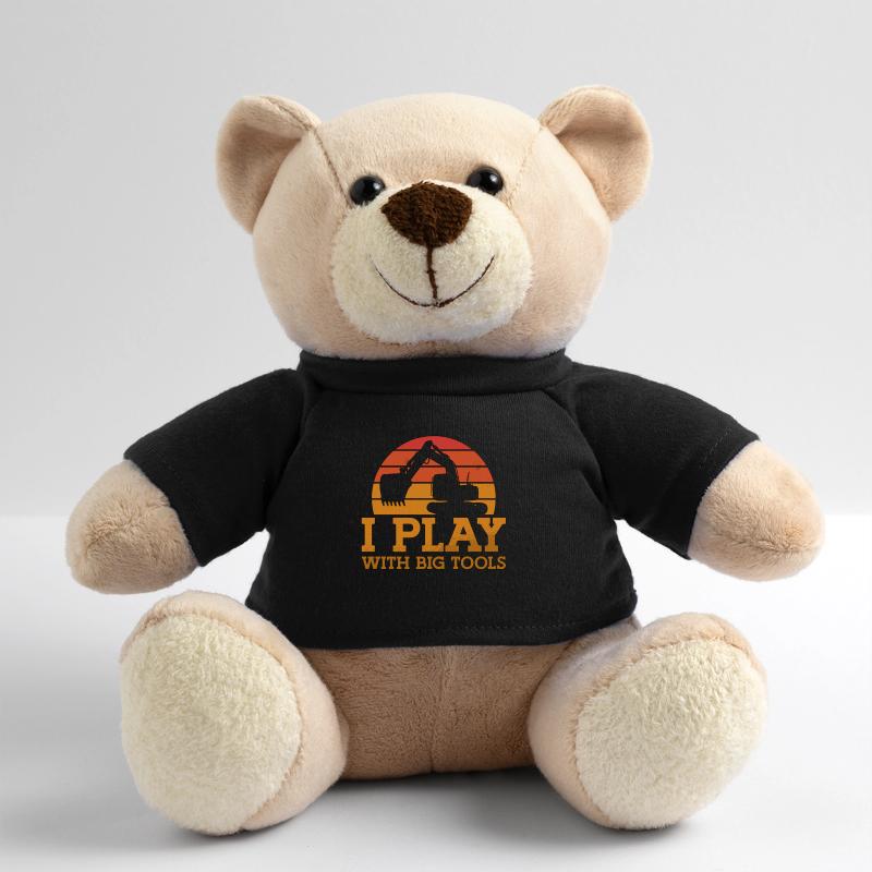 Bauarbeiter Baggern Baggerfahrer Bagger Geschenk Teddy
