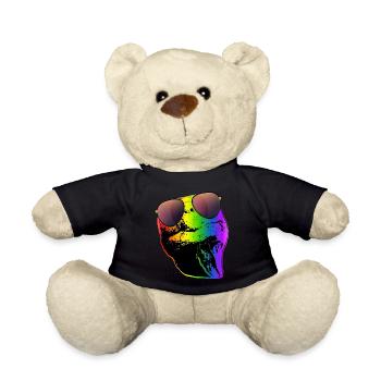 Schildkröte Sonnenbrille Schildkröten Regenbogen - Teddy - Schwarz - Vorne