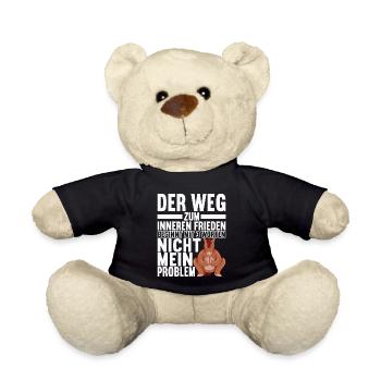 Lustige Sprüche Sarkasmus Yoga - Teddy - Schwarz - Vorne