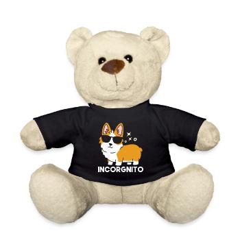 Incorgnito Funny Corgi Lover Vendanges de raisin - Nounours - noir - Devant