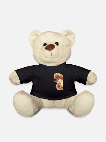 Funny squirrel, squirrel, squirrel - Teddy Bear - black