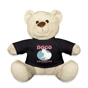 Dogo Argentino Mom Dog Dog Owner Gift - Teddy Bear - black - Front