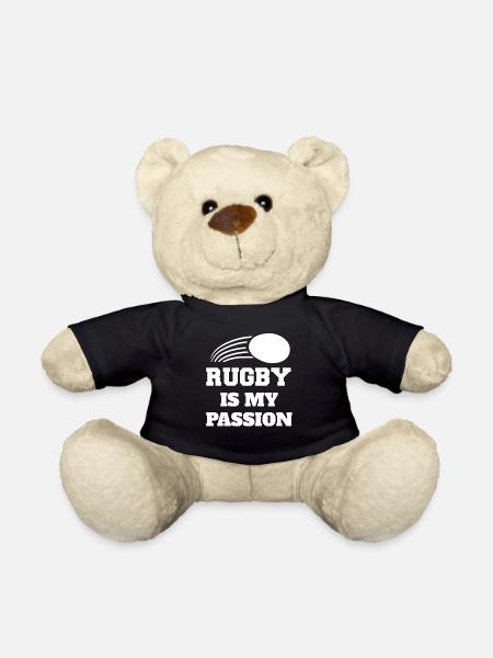 Rugby Rugby Coach Rugby Team Cadeau Joueur de Rugby - Nounours - noir