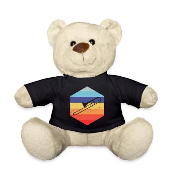 Tromboniste Ténor Trombone Hommes Trombone Cuivres - Nounours - noir - Devant