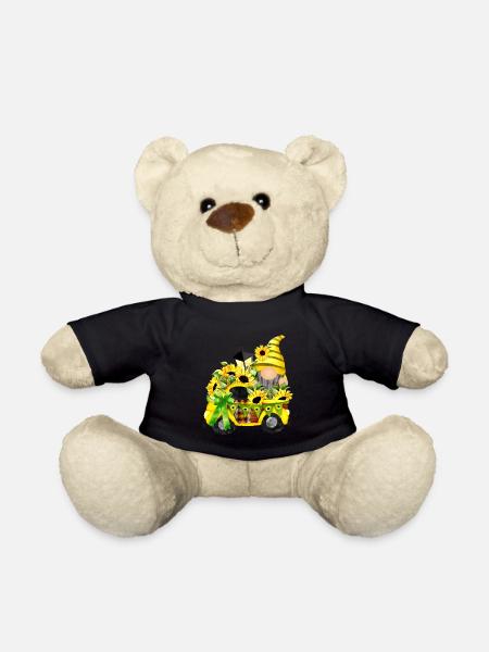 Camion Tournesol Clipart Gnome - Nounours - noir