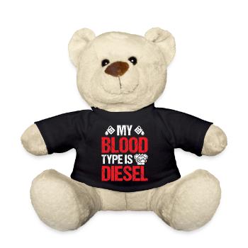 Mechanic Car Garage - My Blood Type Is Diesel - Teddy - Schwarz - Vorne