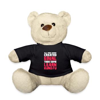 Kung Fu Kampfsport Kampfkunst Sport Geschenk - Teddy - Schwarz - Vorne