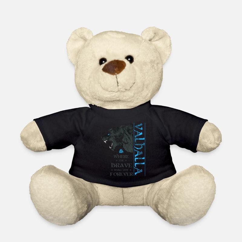 Grizzlybär Valhalla Wikinger Bär Wotansknoten - Teddy - Schwarz