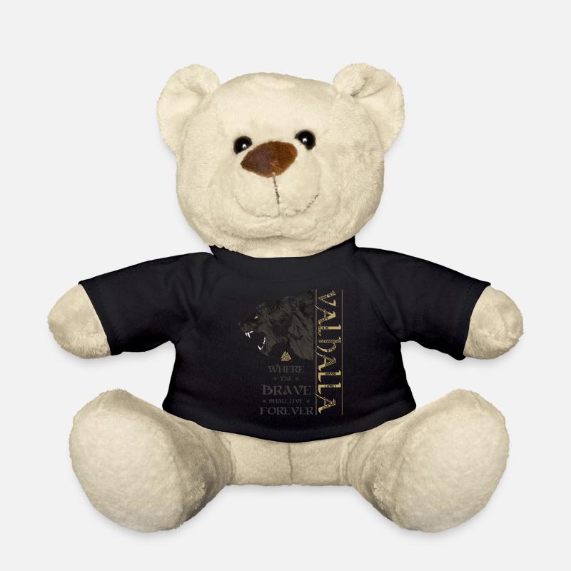 Valhalla Wikinger Bär Grizzlybär Wotansknoten - Teddy - Schwarz