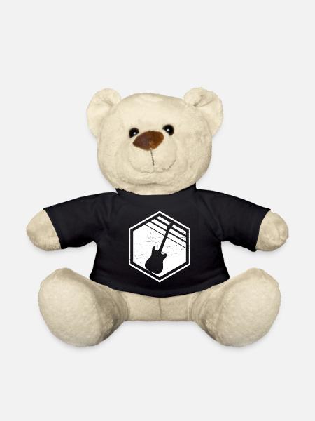 Guitar Gitarrist Herren Gitarre Damen Guitar Playe - Teddy - Schwarz