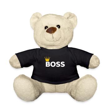 Boss König Superviseur Manager Collègue de travail - Nounours - noir - Devant