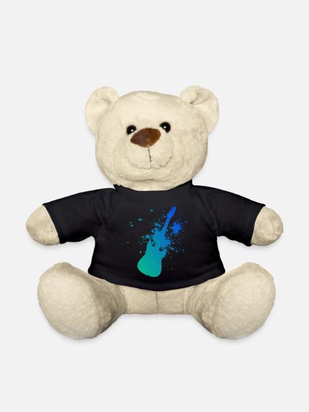 Guitariste Homme Guitare Guitare Femme Guitare Joue - Nounours - noir